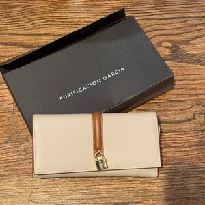 PURIFICACION GARCIA LEATHER WALLET NWT